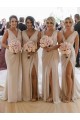 Sleeveless V-Neck Low Back Soft Chiffon A-Line Bridesmaid Dress Newcastle