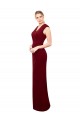 Sleeveless V-Neck Keyhole Back Soft Chiffon Mermaid Prom Dress / Bridesmaid Dress Newcastle