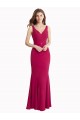 Sleeveless V-Neck V-Back Soft Chiffon Mermaid Prom Dress / Bridesmaid Dress Newcastle