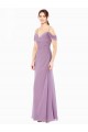 Sleeveless Off the Shoulder Soft Chiffon Sheath Bridesmaid Dress / Formal Dress Newcastle