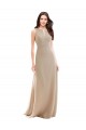 Sleeveless High Neck Soft Chiffon A-Line Bridesmaid Dress Newcastle