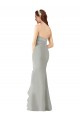 Sleeveless Dark Navy Sweetheart Soft Chiffon Sheath Bridesmaid Dress Newcastle