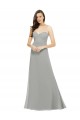 Sleeveless Silver Spaghetti Straps Chiffon A-Line Bridesmaid Dress Newcastle