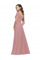 Flutter Sleeves Dusty Pink V-Neck V-Back Chiffon A-Line Bridesmaid Dress / Evening Dress Newcastle