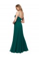 Sleeveless Hunter Spaghetti Straps Low Back Soft Chiffon A-Line Bridesmaid Dress Newcastle