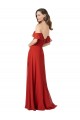 Sleeveless Red Sweetheart V-Back Soft Chiffon A-Line Bridesmaid Dress Newcastle