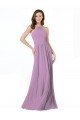 Sleeveless Dark Lavender Halter Neck Soft Chiffon A-Line Bridesmaid Dress Newcastle