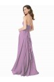 Sleeveless Dark Lavender Halter Neck Soft Chiffon A-Line Bridesmaid Dress Newcastle