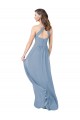 Sleeveless Halter Keyhole Back Chiffon A-Line Bridesmaid Gowns Newcastle