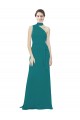 Sleeveless Hunter One Shoulder Soft Chiffon A-Line Bridesmaid Dress Newcastle
