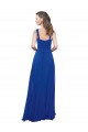 Sleeveless Royal Blue Square Neck Soft Chiffon A-Line Bridesmaid Dress Newcastle