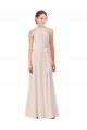 Sleeveless Bateau Neck Soft Chiffon A-Line Bridesmaid Dress Newcastle