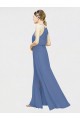 Sleeveless Dark Navy Halter Neck Chiffon A-Line Bridesmaid Dresses Newcastle