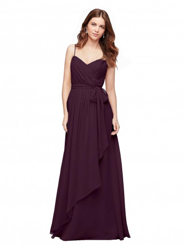 Sleeveless V-Neck Soft Chiffon A-Line Bridesmaid Dress / Formal Dress Newcastle