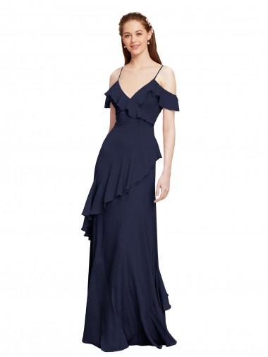 Sleeveless Off the Shoulder Chiffon A-Line Formal Dresses / Bridesmaid Dresses Newcastle