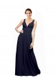 Sleeveless V-Neck Open Back Chiffon A-Line Wedding Guest Dress Newcastle