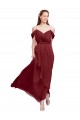 Sleeveless Off the Shoulder Soft Chiffon Sheath Formal Dress / Bridesmaid Dress Newcastle