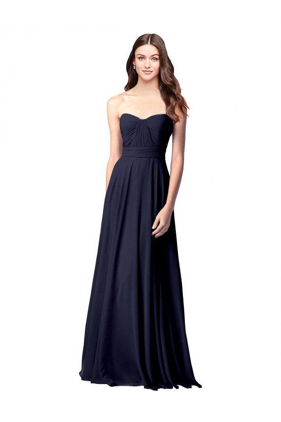Sleeveless Sweetheart Open Back Soft Chiffon A-Line Evening Dress / Bridesmaid Dress Newcastle