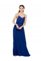 Sleeveless Royal Blue Spaghetti Straps Chiffon A-Line Bridesmaid Dress / Evening Dress Newcastle
