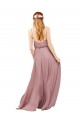 Sleeveless Royal Blue Spaghetti Straps Chiffon A-Line Bridesmaid Dress / Evening Dress Newcastle