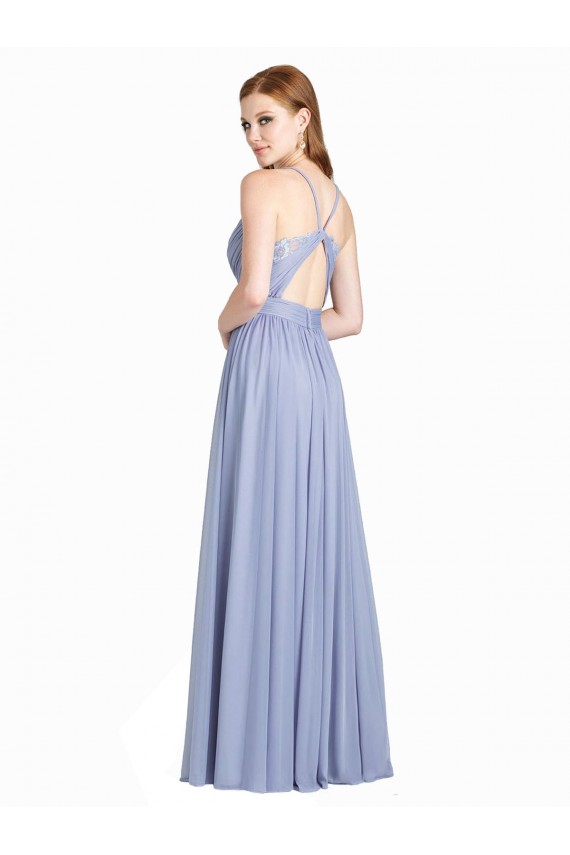 Sleeveless Sweetheart Open Back Chiffon & Lace A-Line Bridesmaid Dress / Evening Dress Newcastle