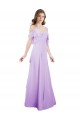 Cold Shoulder Off the Shoulder Soft Chiffon A-Line Formal Dress / Bridesmaid Dress Newcastle