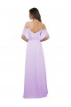 Cold Shoulder Off the Shoulder Soft Chiffon A-Line Formal Dress / Bridesmaid Dress Newcastle