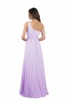 Sleeveless Lilac One Shoulder Chiffon A-Line Bridesmaid Dress / Evening Dress Newcastle