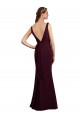 Sleeveless V-Neck Low Back Soft Chiffon Mermaid Bridesmaid Dress Newcastle