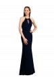 Sleeveless Halter Neck Criss Cross Open Back Soft Chiffon Mermaid Bridesmaid Dress Newcastle