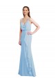 Sleeveless Spaghetti Straps Low Back Soft Chiffon Mermaid Bridesmaid Dress Newcastle