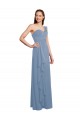 Sleeveless One Shoulder Chiffon A-Line Formal Dress / Bridesmaid Dress Newcastle