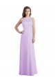 Sleeveless Halter Neck Keyhole Back Soft Chiffon A-Line Bridesmaid Dress / Formal Dress Newcastle