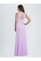 Sleeveless Halter Neck Keyhole Back Soft Chiffon A-Line Bridesmaid Dress / Formal Dress Newcastle