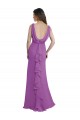 Sleeveless Dahlia V-Neck Low Back Soft Chiffon A-Line Bridesmaid Dress Newcastle