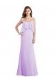 Sleeveless Spaghetti Straps Low Back Chiffon A-Line Bridesmaid Dress / Evening Dress Newcastle