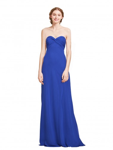 Sleeveless Sweetheart Soft Chiffon A-Line Bridesmaid Gown Newcastle