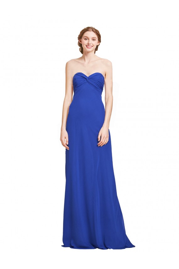 Sleeveless Sweetheart Soft Chiffon A-Line Bridesmaid Gown Newcastle