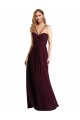 Sleeveless Spaghetti Straps Open Back Chiffon A-Line Wedding Party Dress Newcastle