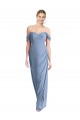 Sleeveless Off the Shoulder Low Back Soft Chiffon Mermaid Semi Formal Evening Dress / Bridesmaid Dress Newcastle
