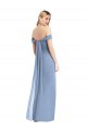 Sleeveless Off the Shoulder Low Back Soft Chiffon Mermaid Semi Formal Evening Dress / Bridesmaid Dress Newcastle
