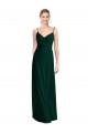 Sleeveless Ever Green Spaghetti Straps Low Back Soft Chiffon A-Line Bridesmaid Dress Newcastle