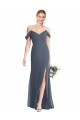 Sleeveless Off the Shoulder Low Back Soft Chiffon Trumpet Bridesmaid Dress Newcastle
