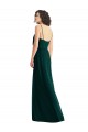Sleeveless Ever Green V-Neck Low Back Soft Chiffon A-Line Semi Formal Evening Dress / Bridesmaid Dress Newcastle