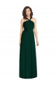 Sleeveless Ever Green Halter Neck Soft Chiffon A-Line Bridesmaid Dress Newcastle