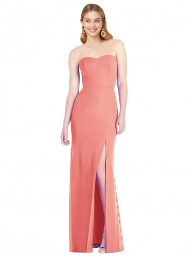 Sleeveless Desert Rose Sweetheart Soft Chiffon Trumpet Bridesmaid Dress Newcastle