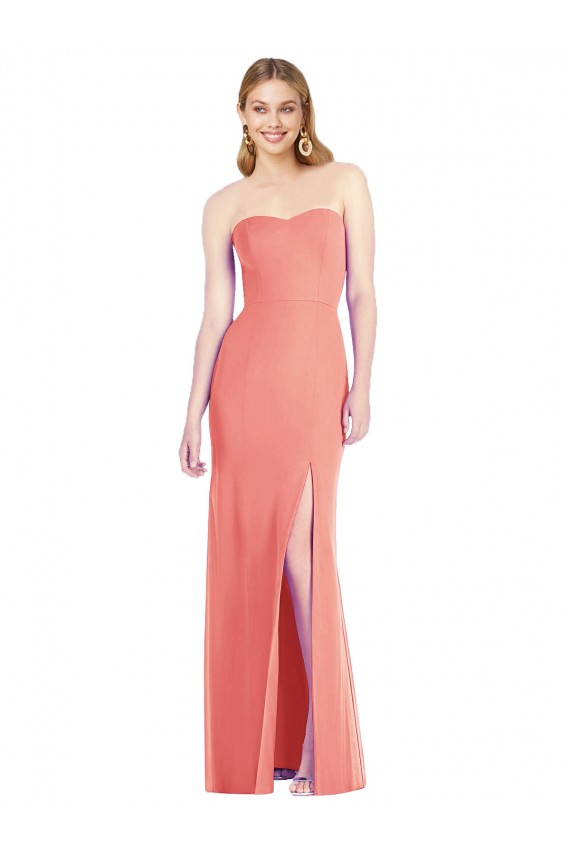 Sleeveless Desert Rose Sweetheart Soft Chiffon Trumpet Bridesmaid Dress Newcastle