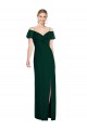 Cold Shoulder Ever Green Spaghetti Straps Soft Chiffon Trumpet Semi Formal Evening Dress / Bridesmaid Dress Newcastle
