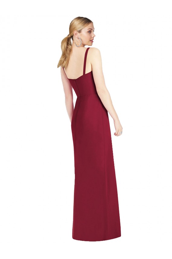 Sleeveless Spaghetti Straps Soft Chiffon Mermaid Bridesmaid Dress Newcastle