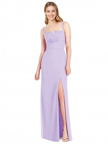 Sleeveless Spaghetti Straps Soft Chiffon Mermaid Bridesmaid Dress Newcastle